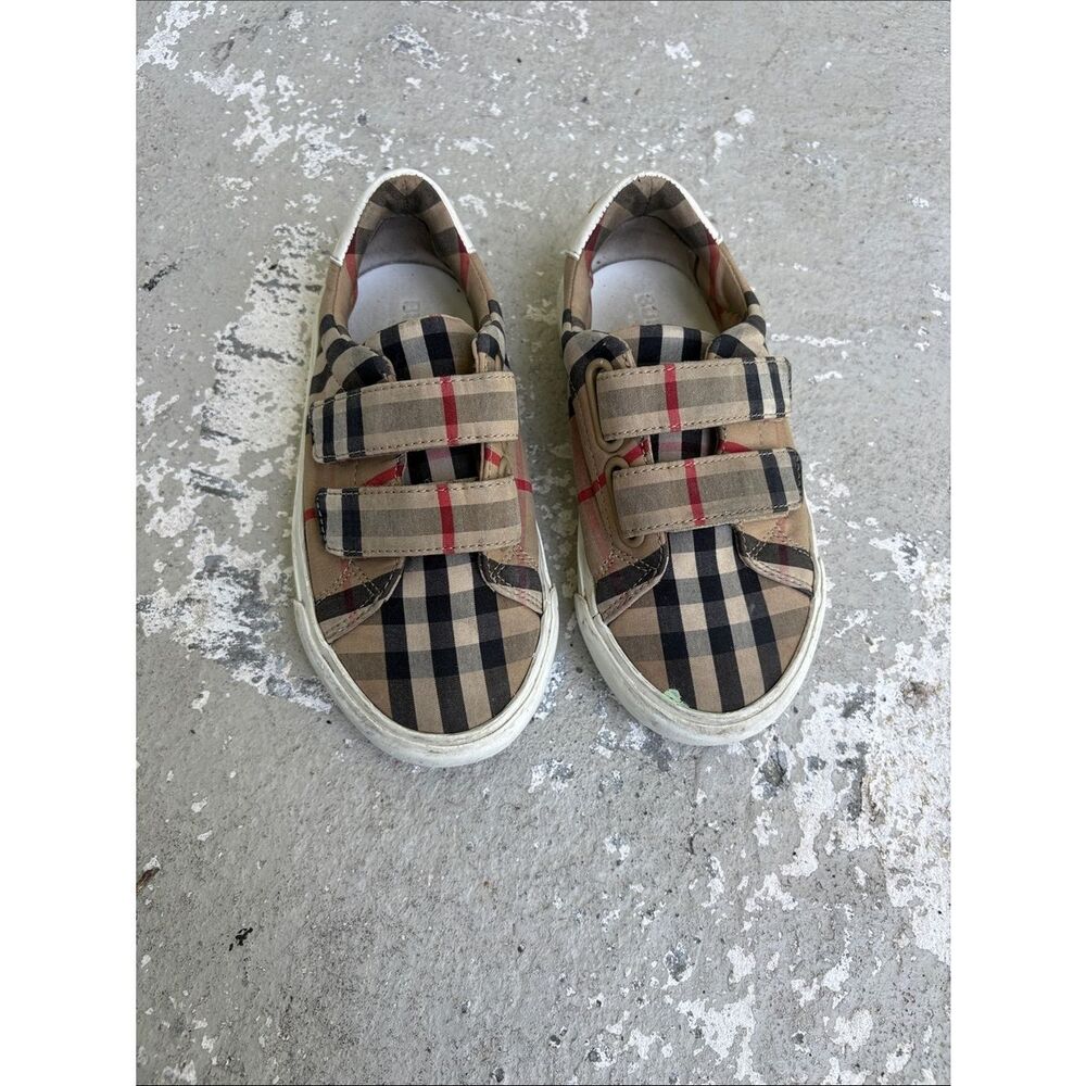 Burberry kids Velcro sneakers